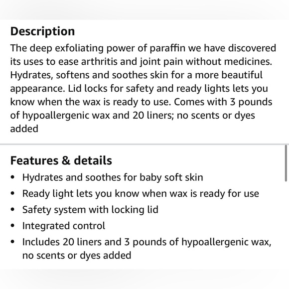 Thera-P Paraspa Plus Paraffin Bath Homedics - Picture 4 of 4